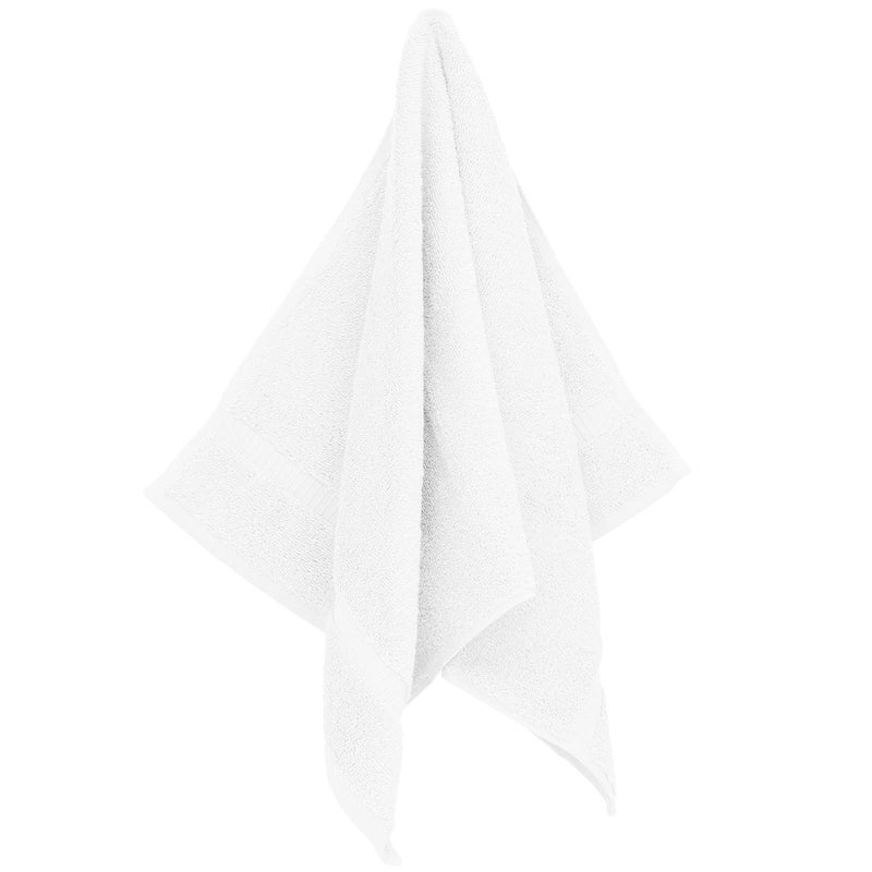 BC BARE COTTON Monogrammed Hand Towel, Personalized Gift, 16 x 30 Inches - Set of 2 - Silver Embroidered Towel - Extra Absorbent 100% Turkish Cotton- Soft Terry Finish - For Bathroom, Kitchen and Spa- Script B White - Image 3